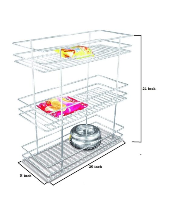 Bottle Pullout With Bearing Base (3 Shelf)