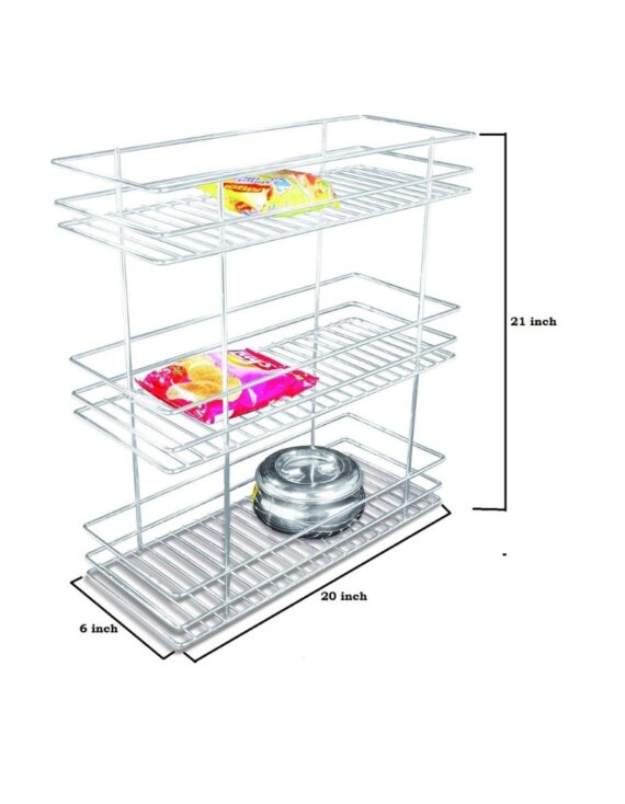 Bottle Pullout With Bearing Base (3 Shelf)