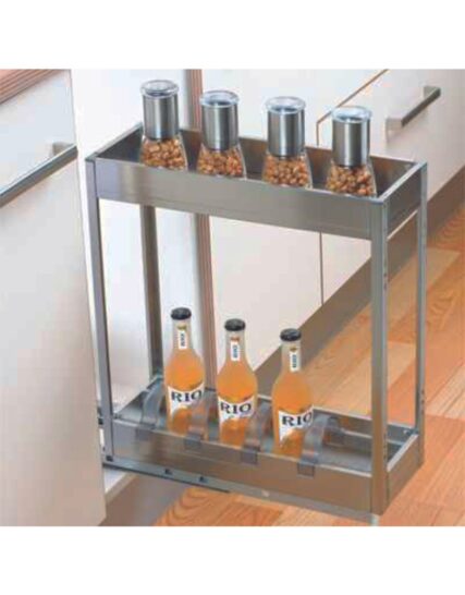 MULTIVVE-Satin Bottle Pullout 2 Shelves