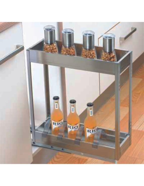 MULTIVVE-Satin Bottle Pullout 2 Shelves