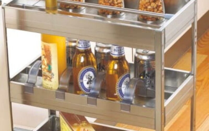 MULTIVVE-Satin Bottle Pullout 3 Shelves