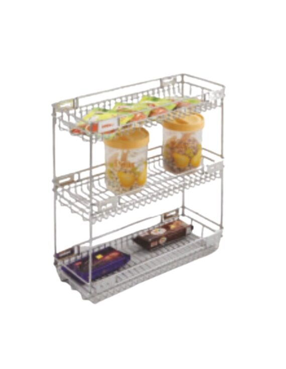 Multivve-Bottle Pullout With Base (3 Shelf)