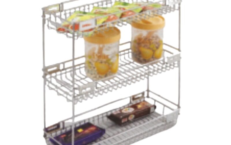 Multivve-Bottle Pullout With Base (3 Shelf)