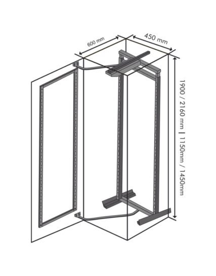 Multivve-Long Glass Pantry Size